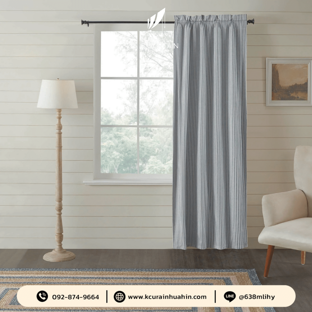 1. ผ้าม่านเดี่ยว (Single panel curtains) 